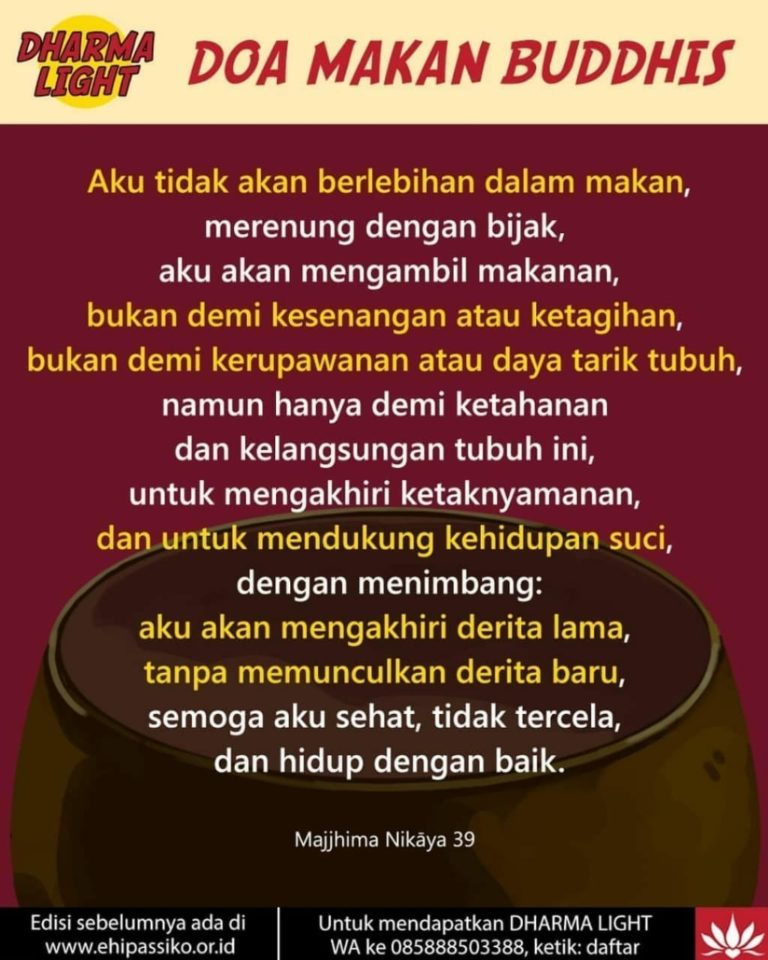 DOA MAKAN BUDDHIS Ehipassiko Foundation